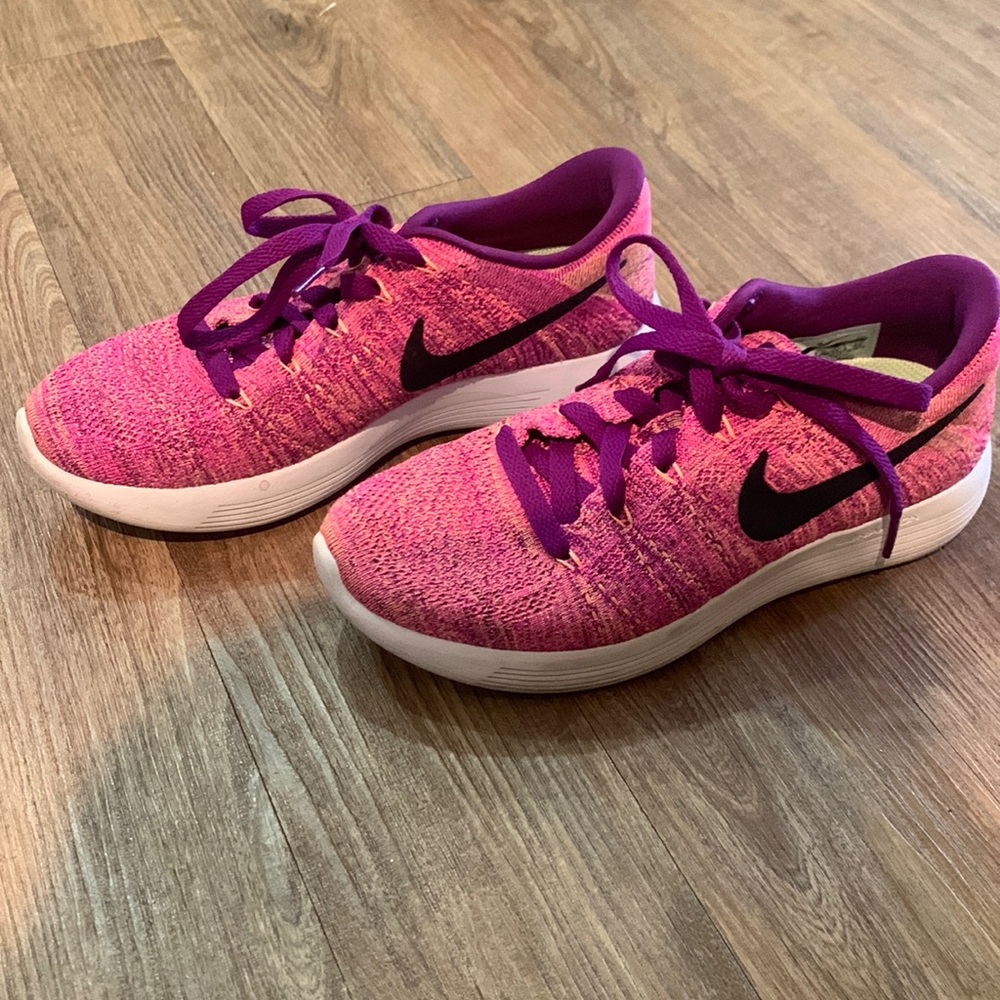 Pink multi colored Women’s running shoe size 6.